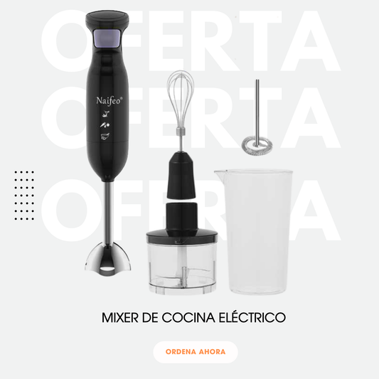 Mixer Cocina Eléctrico Portátil 3 en 1